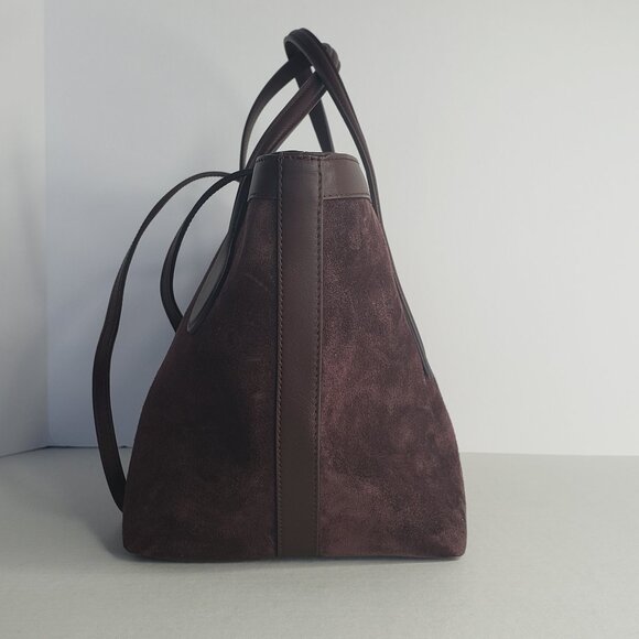 New Petite Penne Tote Suede Amarone - MSRP $695 - Picture 4 of 7